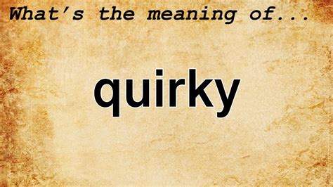 quirky mraning